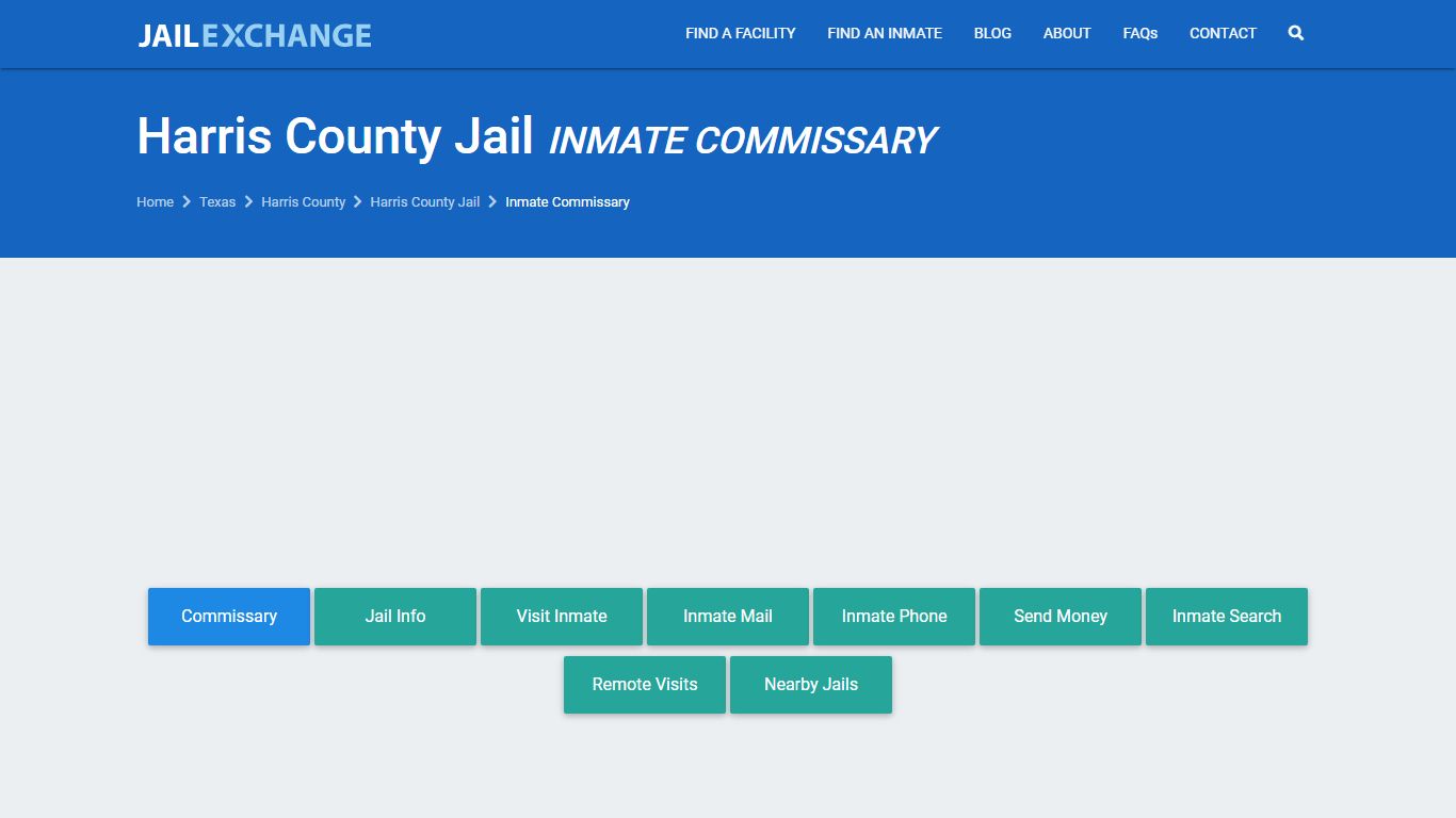 Harris County Jail Inmate Commissary - JAIL EXCHANGE